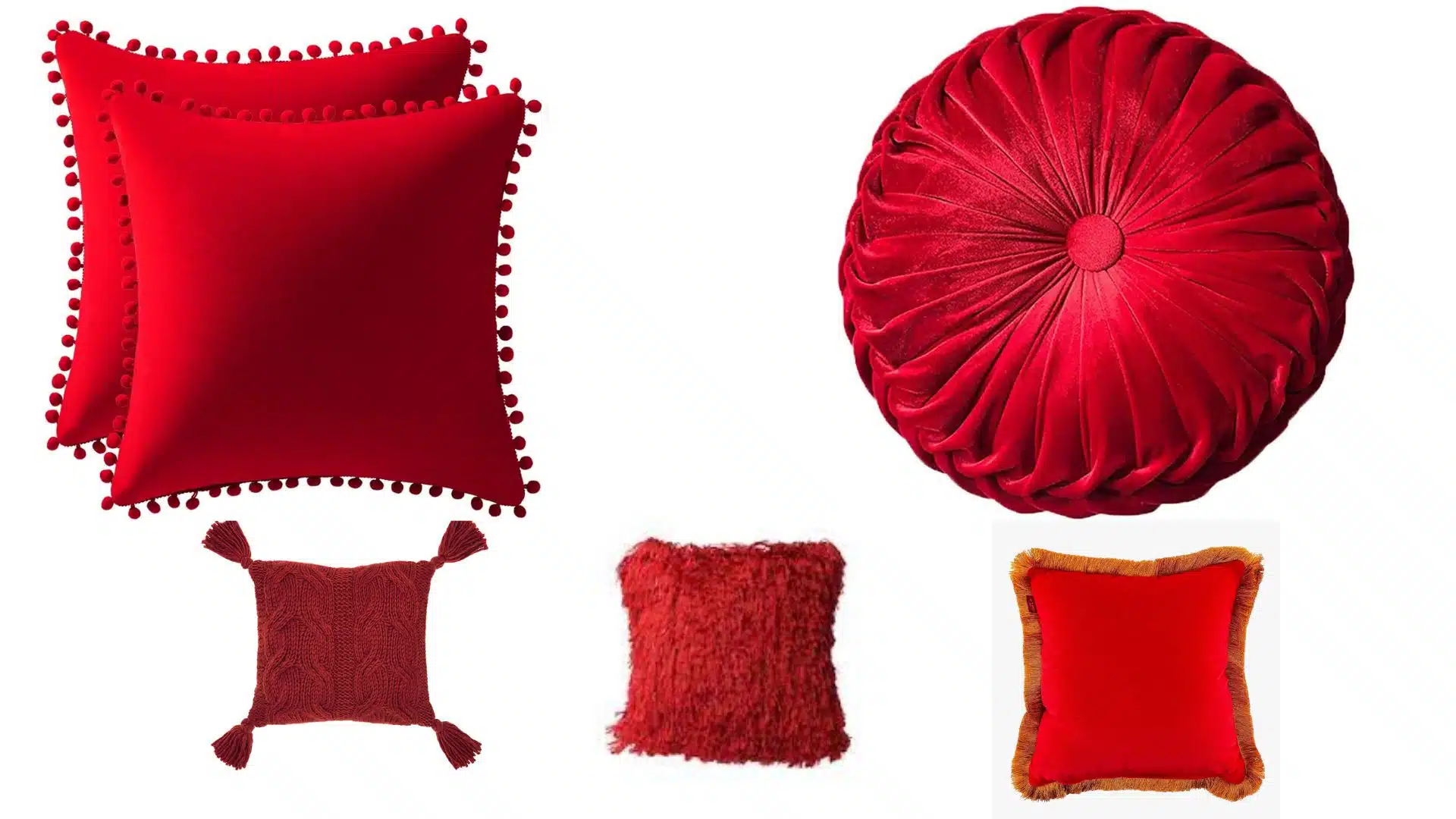 Red Decorative Pillows