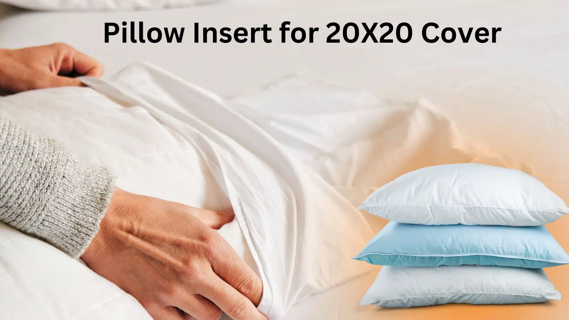 What Size Pillow Insert for 20X20 Cover